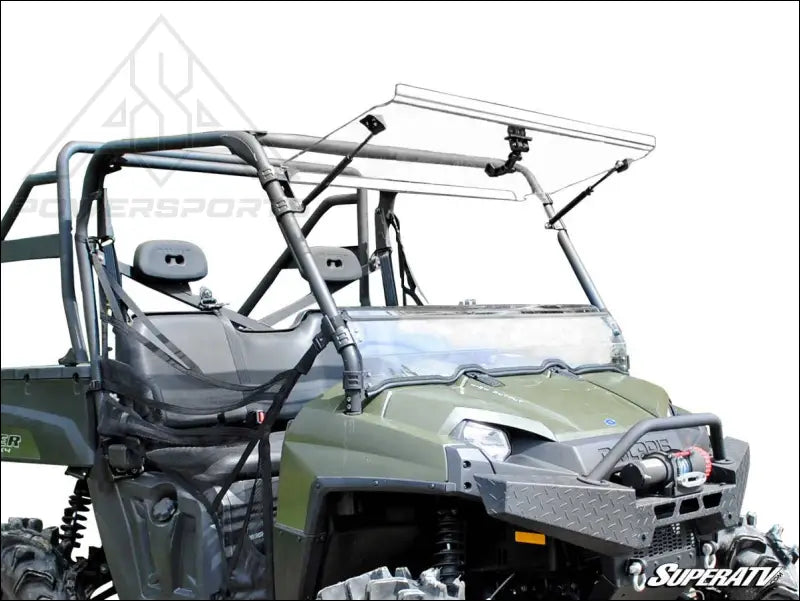 SuperATV Polaris Ranger 800 Scratch Resistant Flip Windshield