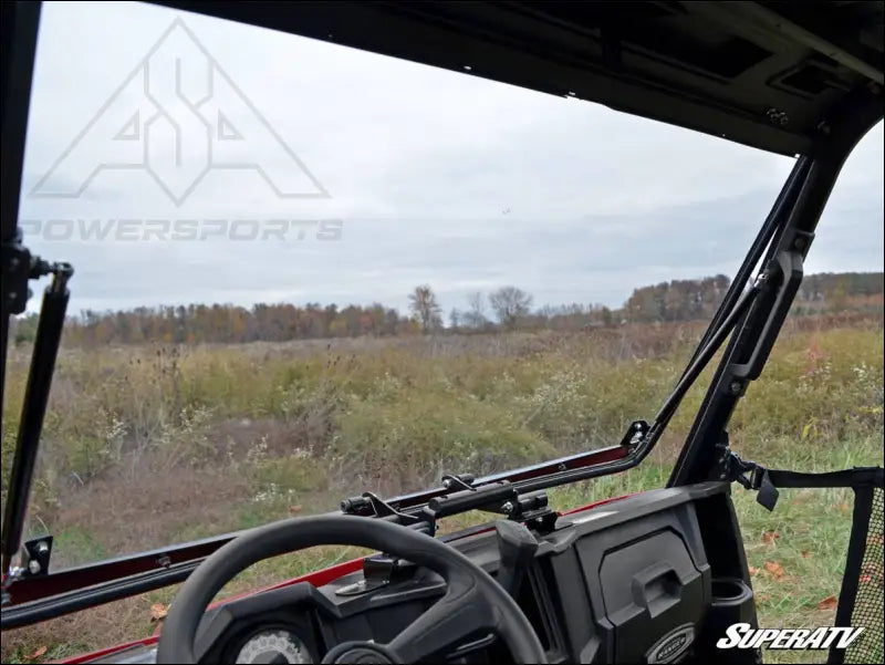 SuperATV Polaris Ranger Midsize Scratch Resistant Flip Windshield