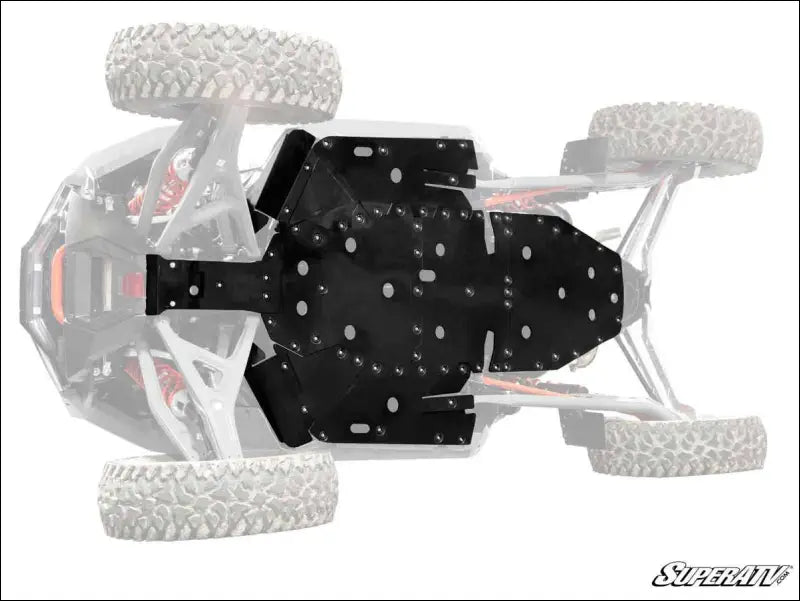 SuperATV Polaris RZR Turbo R Full Skid Plate - Plates