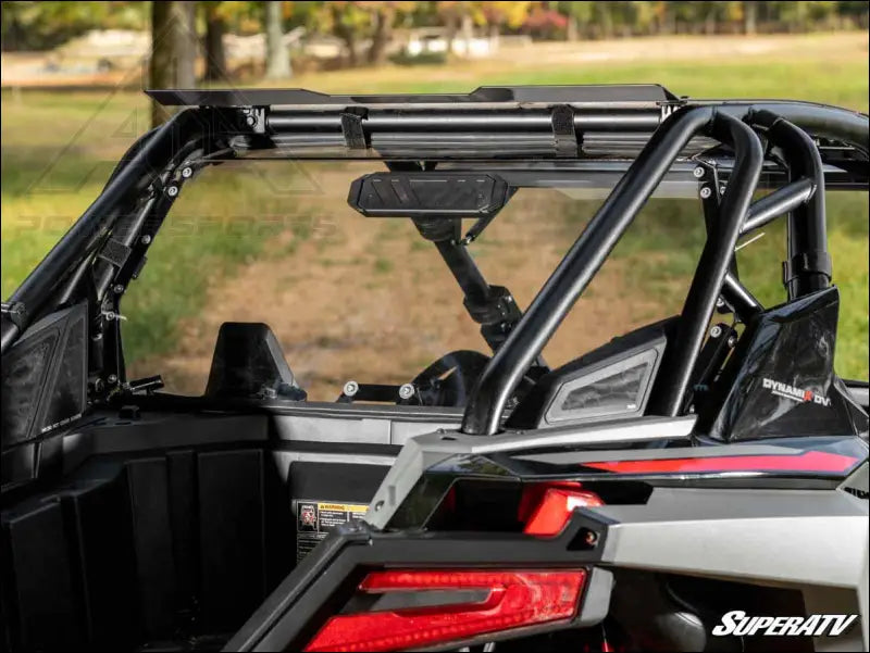 SuperATV Polaris RZR Turbo R Rear Vented Windshield