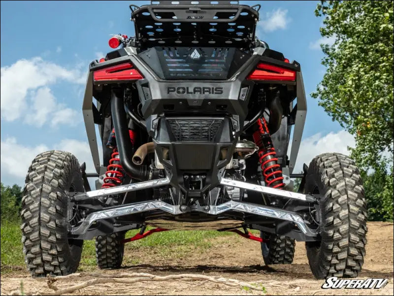 SuperATV Polaris RZR Turbo R Trailing Arms - Black / Rear