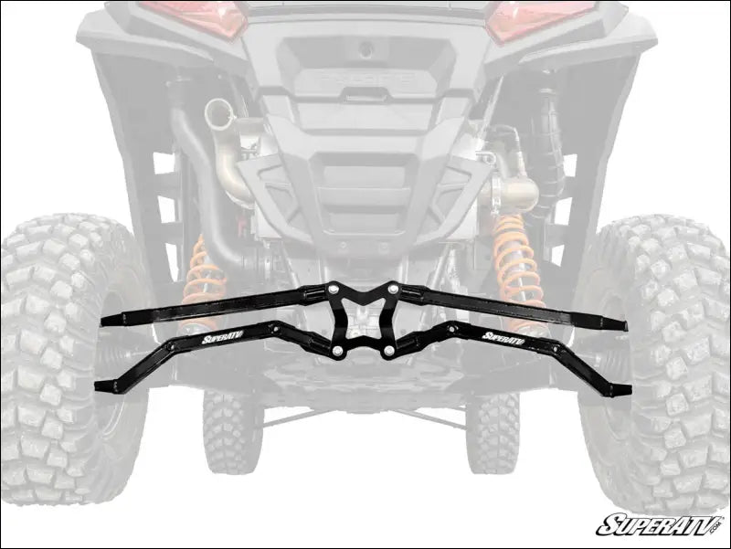 SuperATV Polaris RZR XP High Clearance Boxed Radius Arms - Black - Rods