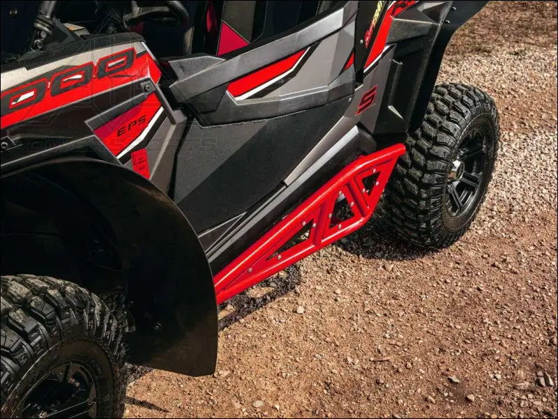 SuperATV Polaris RZR XP Turbo Heavy Duty Tube Rock Sliders - Nerf Bars