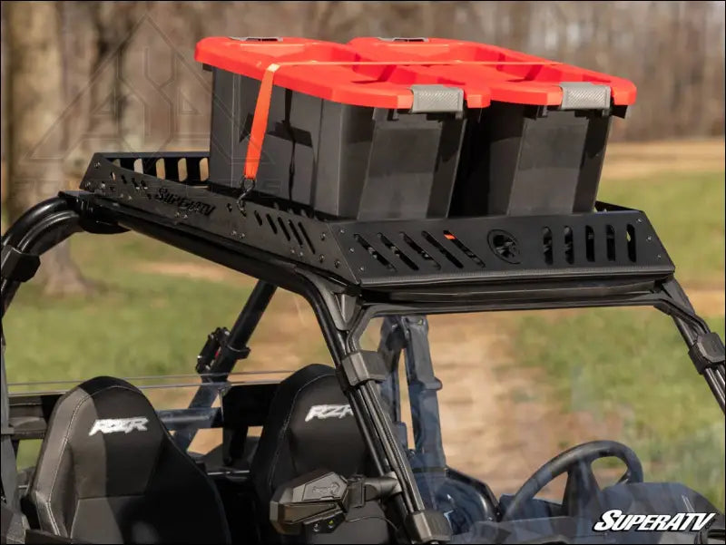 SuperATV Polaris RZR XP Turbo Outfitter Sport Roof Rack - Cargo Management
