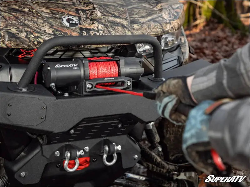 SuperATV Synthetic Winch Rope Replacement - 6000 lbs. / Red