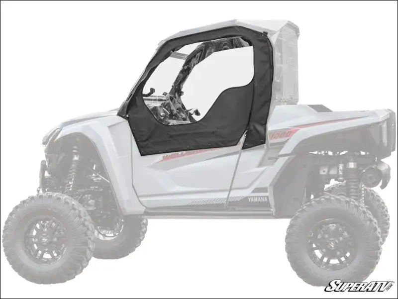 SuperATV Yamaha Wolverine RMAX 1000 Primal Soft Cab Enclosure Upper Doors - 2 / Yes: Scratch Resistant Polycarbonate