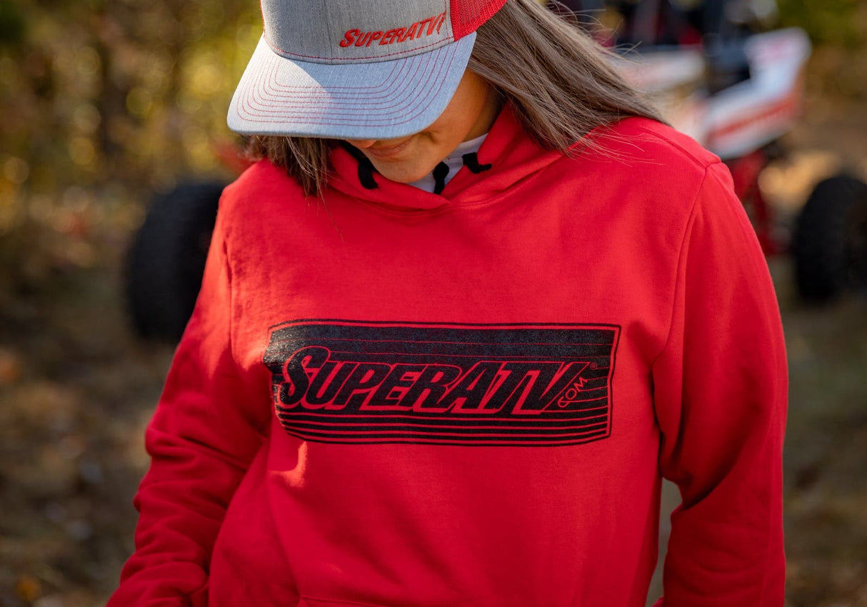 SuperATV Red Banded Logo Hoodie