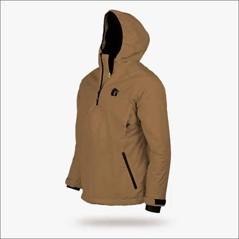 Waterproof 1/2 Zip Bog Hoodie | Mens - Dirt - Large - Outerwear