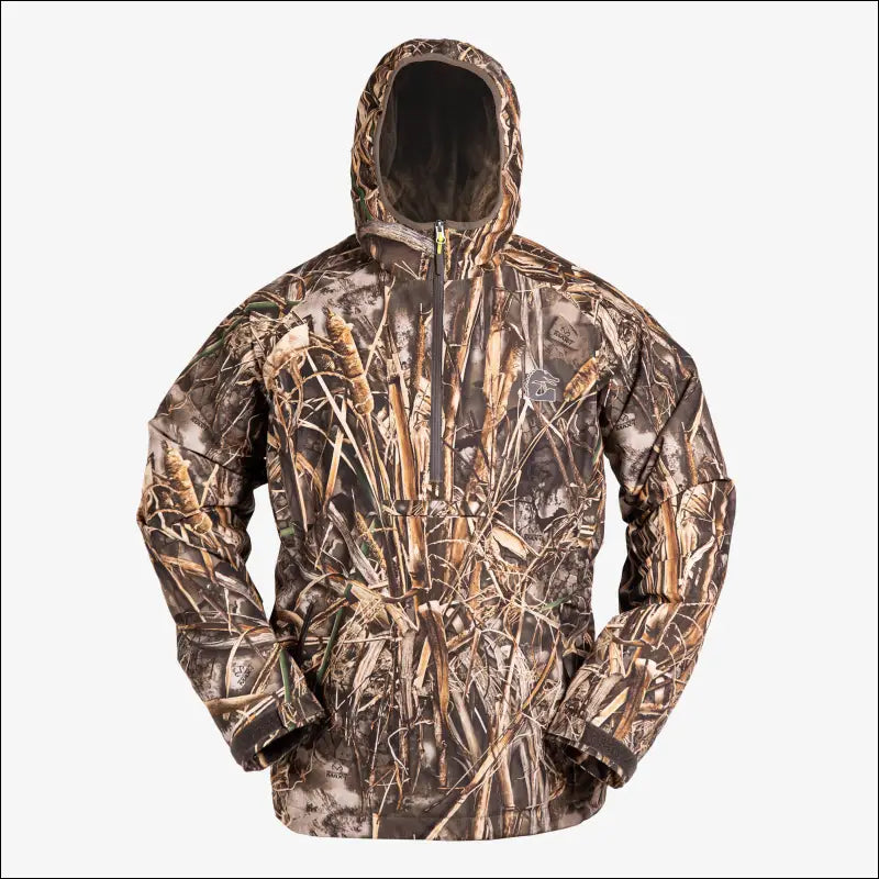 Waterproof 1/2 Zip Bog Hoodie | Mens - Realtree Max-7 - Small - Outerwear