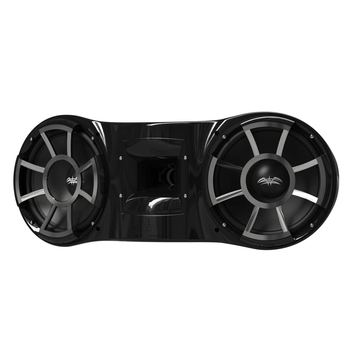 Wet Sounds Revolution Series Dual 10" Black Tower Speaker