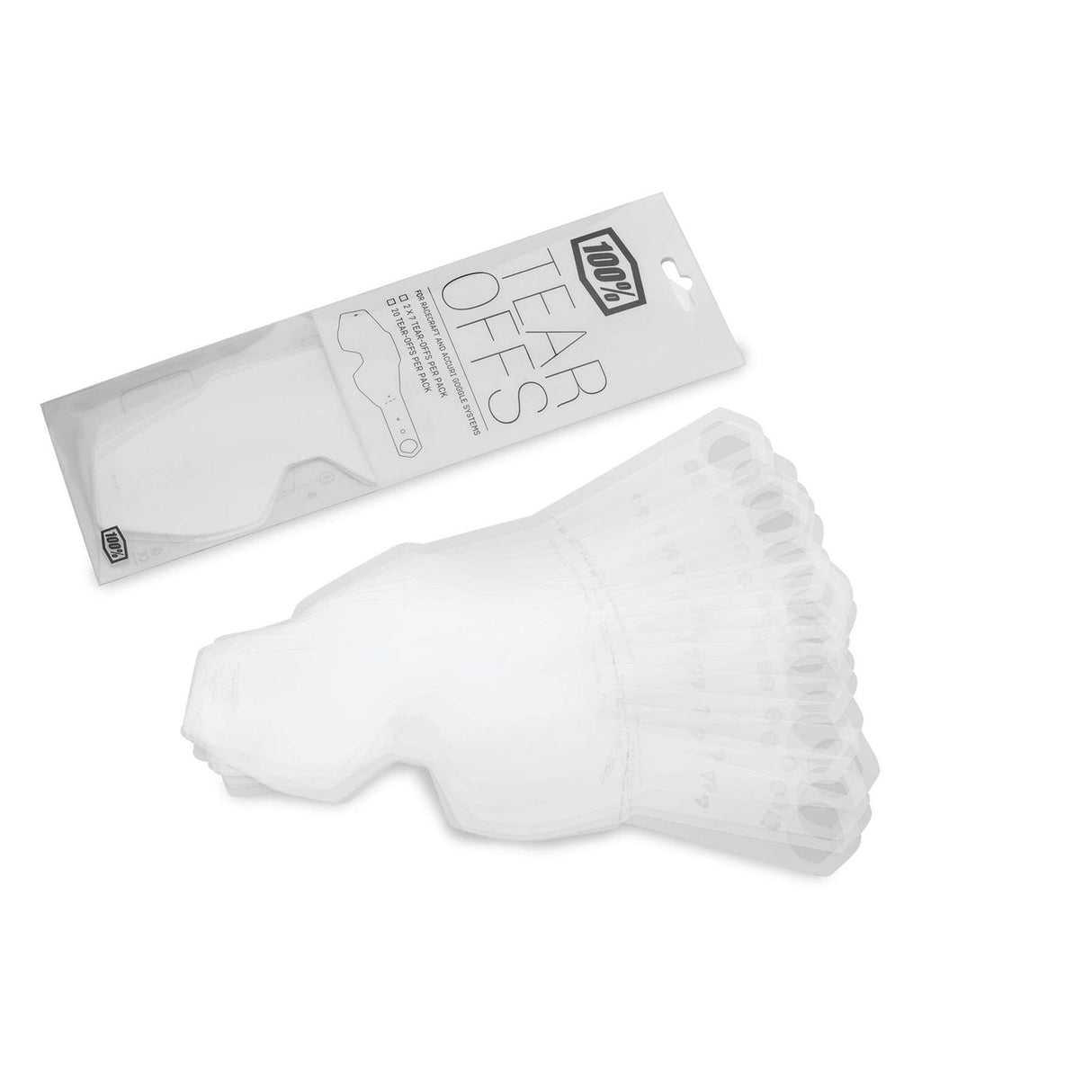 100% Accuri Youth Tear-Offs - 20/Pack [MPN: 51012-010-02]