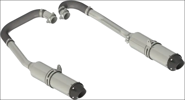 2011-2014 RZR 900 Performance Series Dual Straight Core Full System AT-9514PT - Exhaust