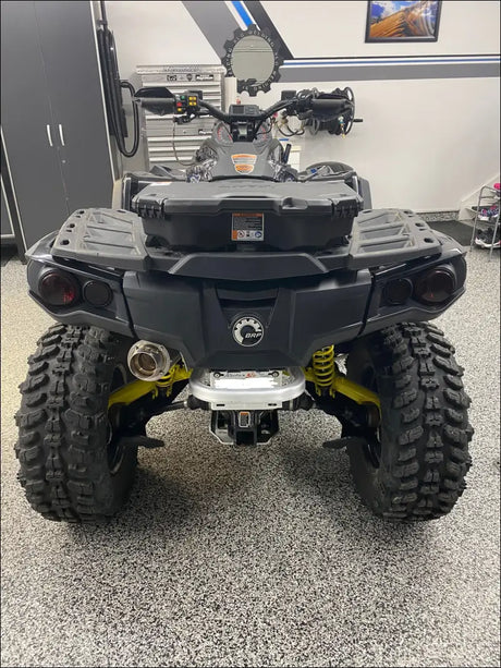 2012-2024 Gen 2 CanAm Outlander 650-800-850-1000cc Bomber Performance Series Slip On - Raw Stainless/Large logo / Blank