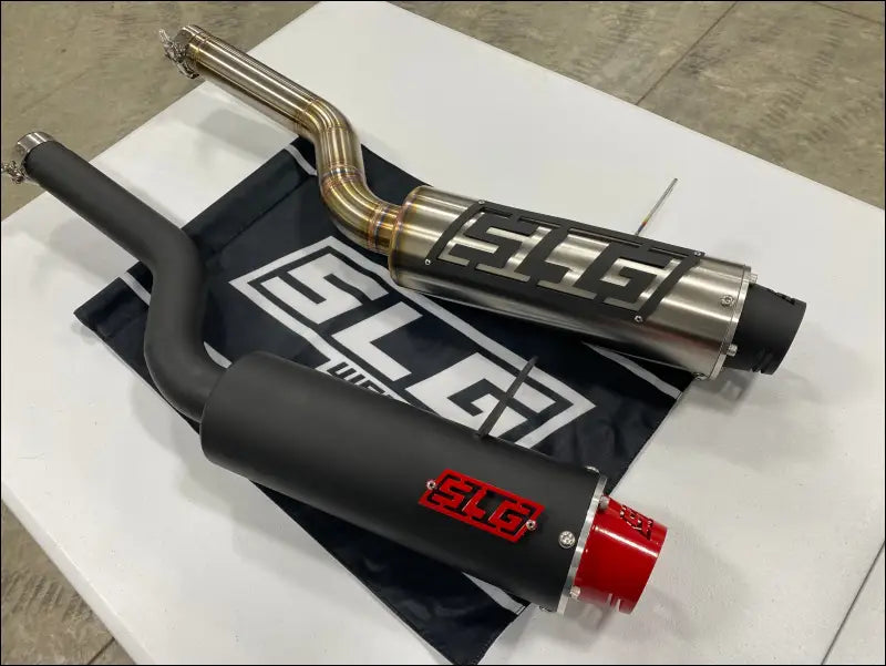 2012-2024 Gen 2 CanAm Outlander 650-800-850-1000cc Bomber Quiet Series Slip On - Raw stainless/Small Logo / Blank