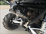 2013-2018 OG CanAm Maverick XMR XRS 1000cc Sniper Performance Series Dual Slip On - Raw stainless / Removable spark