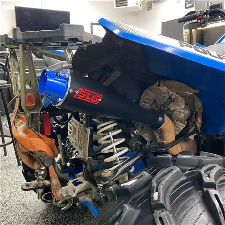 2013-2022 Polaris Scrambler 850-1000cc (does not fit 55’’ models) Sniper Performance Series Slip On - Raw stainless