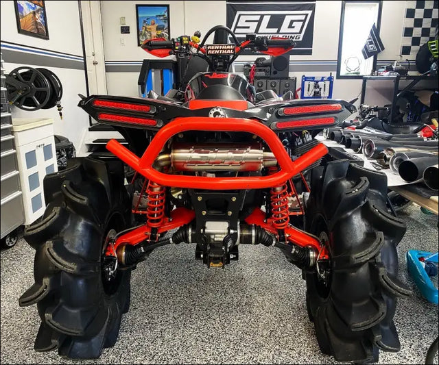2016-2025 Gen 2 CanAm Renegade XMR 570-650-850-1000cc Bomber Quiet Series Slip On Side Exit - Raw stainless/Small Logo