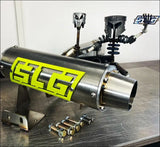 2016-2025 Gen 2 CanAm Renegade XMR 570-650-850-1000cc Bomber Quiet Series Slip On Side Exit - Raw stainless/Small Logo