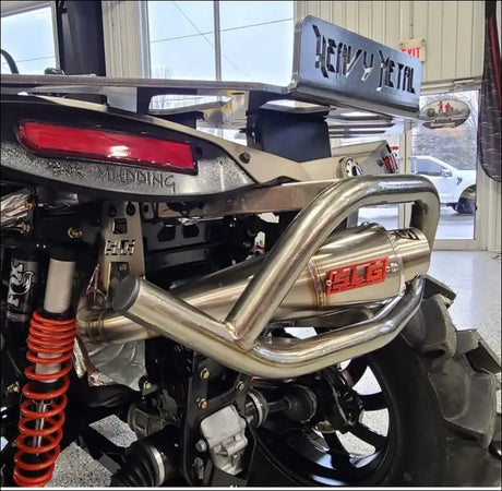 2016-2025 Gen 2 CanAm Renegade XMR 570-650-850-1000cc Sniper Performance Series Slip On 45 Degree Exit - Raw stainless