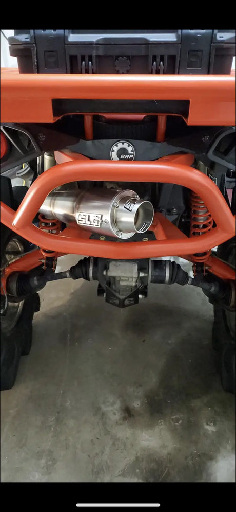 2016-2025 Gen 2 CanAm Renegade XMR 570-650-850-1000cc Sniper Performance Series Slip On 45 Degree Exit - Raw stainless