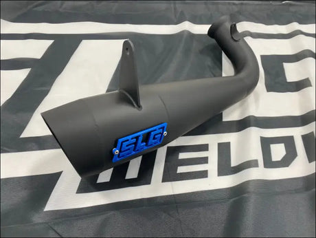 2017-2024 Polaris Sportsman Highlifter 850-1000cc Megaphone Slip On - Raw Stainless - Exhaust