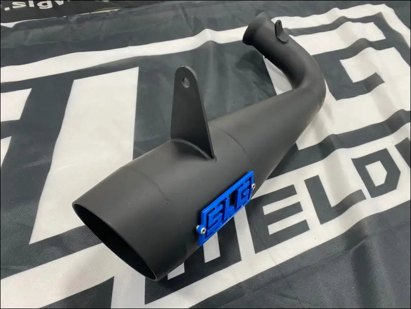 2017-2024 Polaris Sportsman Highlifter 850-1000cc Megaphone Slip On - Raw stainless body with coated logo - Exhaust