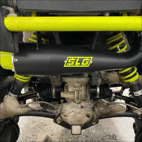 2017-2024 Polaris Sportsman Highlifter 850-1000cc Sniper Quiet Series Slip On - Raw stainless / Cutout - Exhaust