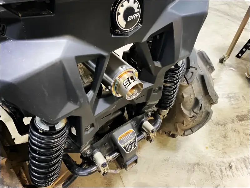 2020 2021 CanAm Maverick Sport/Trail 800-1000cc Bomber Quiet Series Slip On - Raw stainless body with coated tip