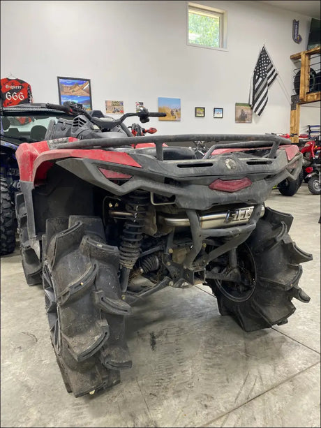 2023-2025 Gen 3 Outlander 500-700cc (all models) Bomber Performance Series Slip On - Raw stainless/Small Logo / Billet