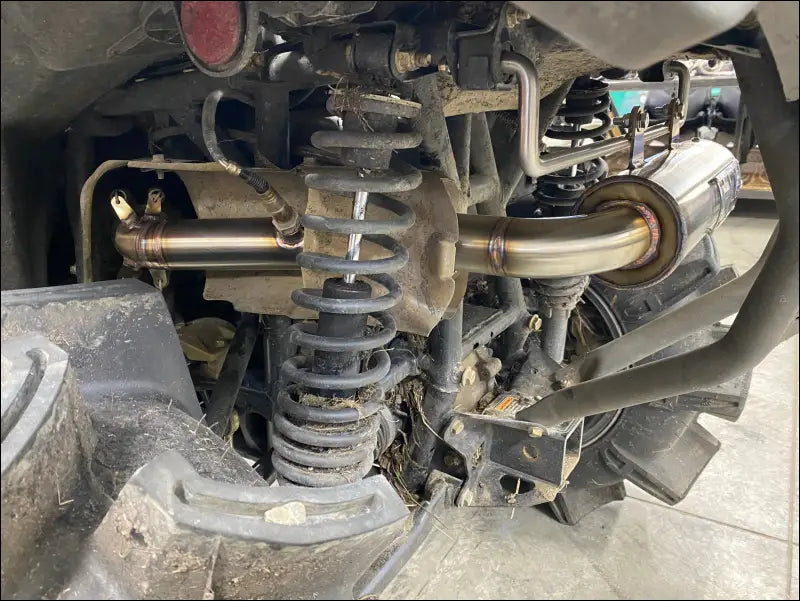 2023-2025 Gen 3 Outlander 500-700cc (all models) Bomber Performance Series Slip On - Raw stainless/Small Logo / Billet