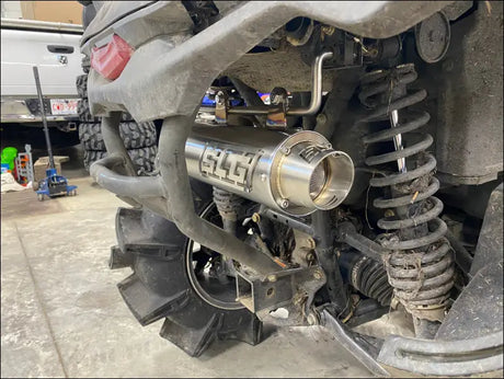 2023-2025 Gen 3 Outlander 500-700cc (all models) Bomber Performance Series Slip On - Raw stainless/Small Logo / Blank