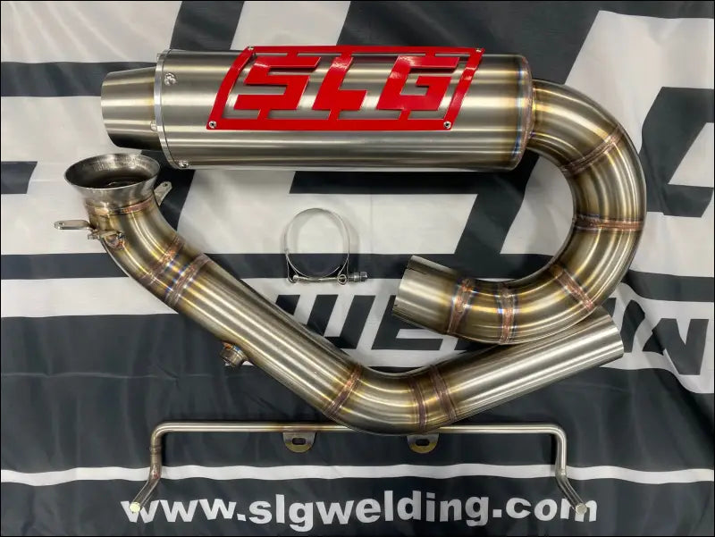 2025 Gen 3 CanAm Outlander 850-1000cc All Models Bomber Performance Series Slip On - Raw Stainless/Small Logo / Cutout