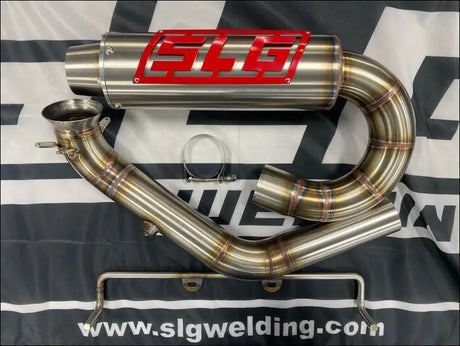 2025 Gen 3 CanAm Outlander 850-1000cc All Models Bomber Performance Series Slip On - Raw Stainless/Small Logo / Cutout