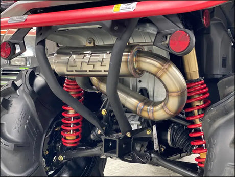 2025 Gen 3 CanAm Outlander 850-1000cc All Models Bomber Performance Series Slip On - Raw Stainless/Small Logo / Cutout
