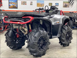 2025 Gen 3 CanAm Outlander 850-1000cc All Models Bomber Performance Series Slip On - Raw Stainless/Small Logo / Billet