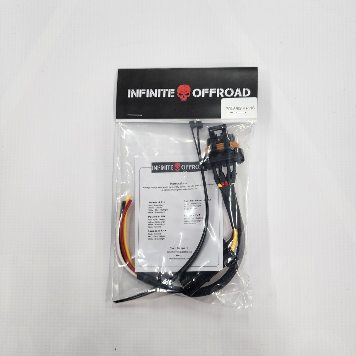 Infinite Offroad | BRAKE & TAIL LIGHT AUXILIARY INLINE TAP HARNESS (POLARIS/CANAM/KAWASAKI)