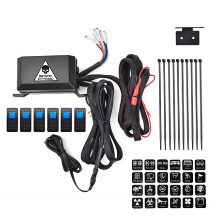 Infinite Offroad | ACCESSORY POWER CONTROLLER (6 ROCKER SWITCH)