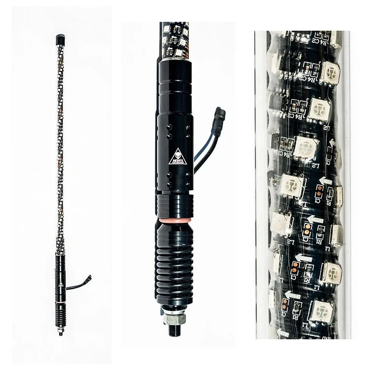Infinite Offroad (RGB+W) Whips (Compatible With Rock Lights)