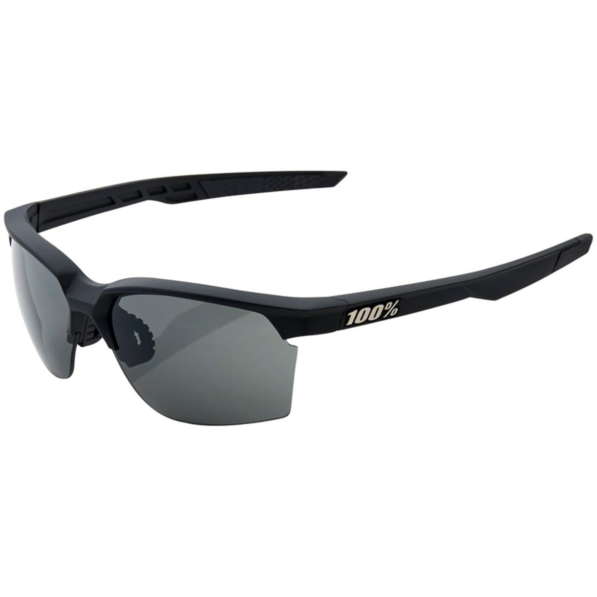 100% Sportcoupe Sunglasses - Black - Smoke [MPN: 61020-100-57]