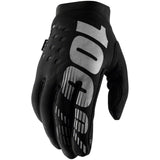 100% Brisker Gloves - Black/Grey -  X-Large  [MPN: 10003-00003xx]