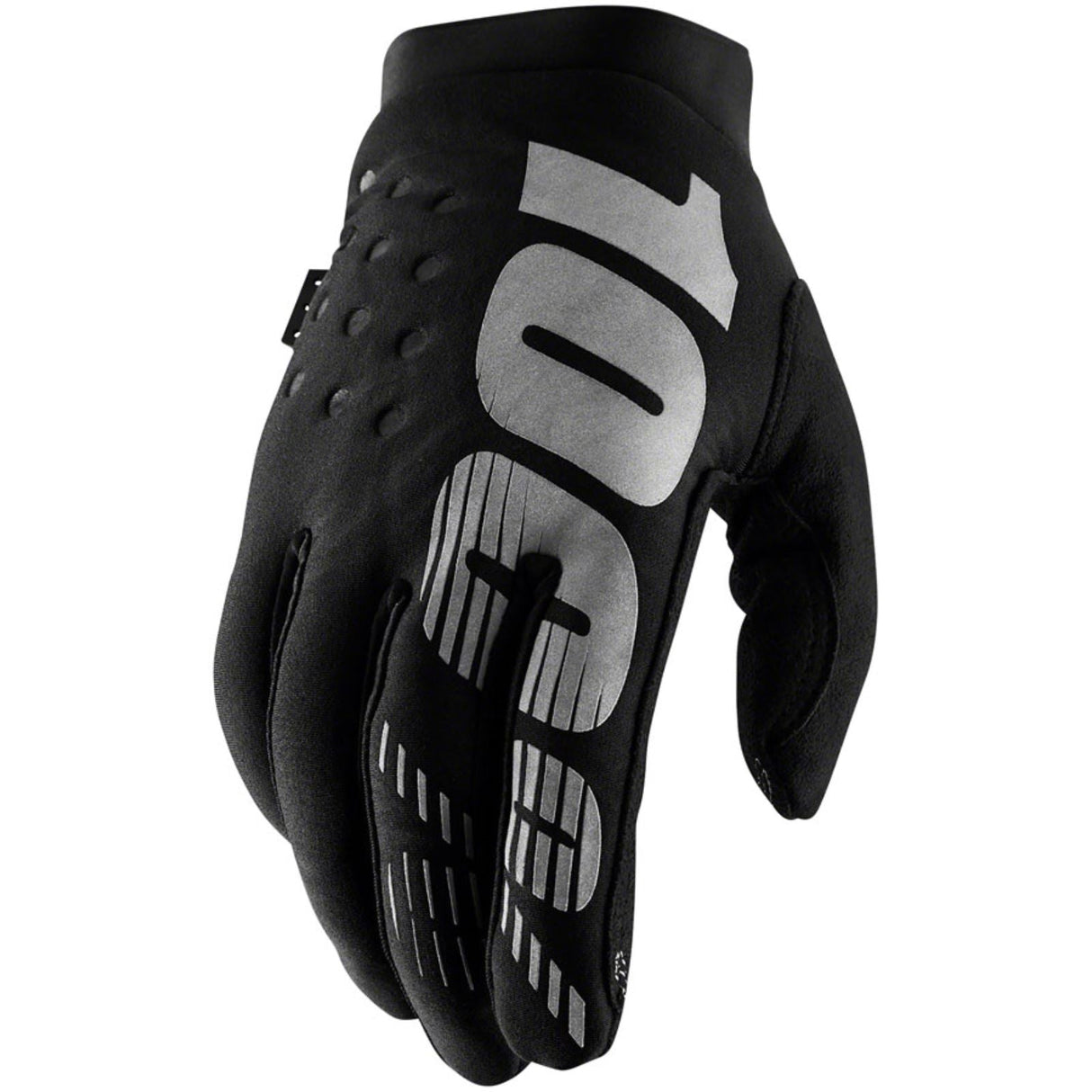 100% Brisker Gloves - Black/Grey - 2X-Large  [MPN: 10003-00004]