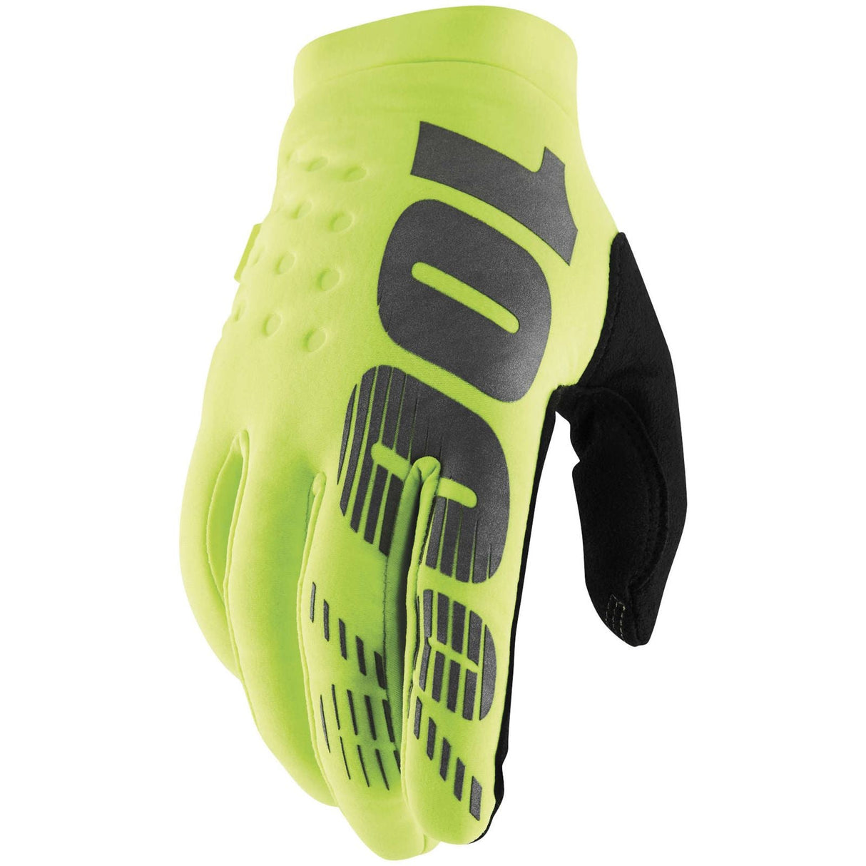 100% Youth Brisker Gloves - Fluorescent Yellow - Small [MPN: 10004-00008]