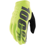 100% Youth Brisker Gloves - Fluorescent Yellow - Small [MPN: 10004-00008]