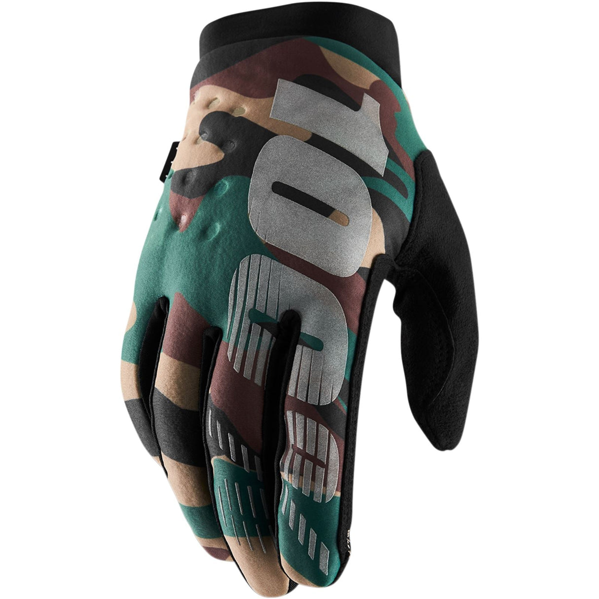 100% Brisker Gloves - Camo - Large [MPN: 10003-00007]