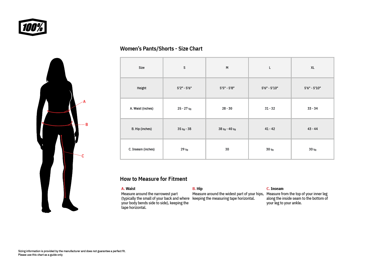 100% Women's Ridecamp Shorts - Black - Small [MPN: 40037-00000]