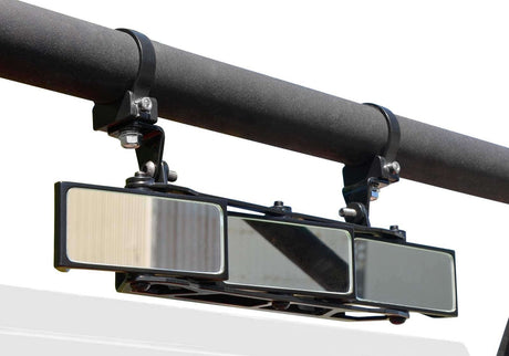 3 Panel Rear View Mirror with 1.75in. Clamps