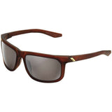 100% Hakan Sunglasses - Rootbeer - Silver Mirror [MPN: 61036-139-75]