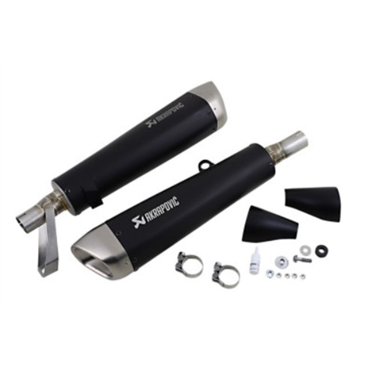 Akrapovic Street Twin Mufflers - Titanium [MPN: S-T9SO2-HCQTBL]