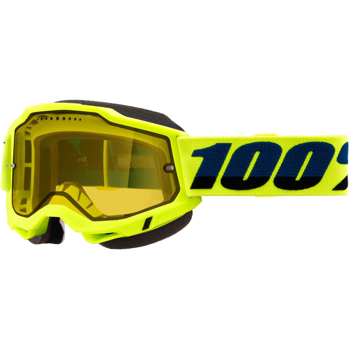 100% Accuri 2 Snow Goggles - Yellow with Yellow Dual Pane Vented Lens [MPN: 50223-608-04]