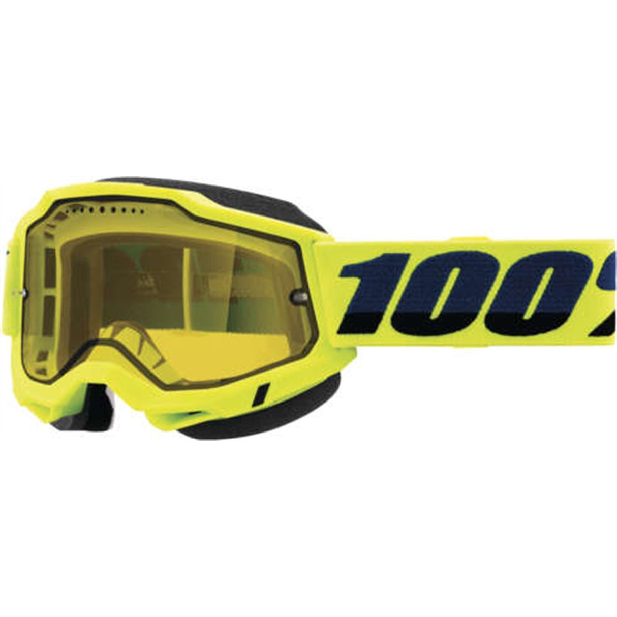 100% Accuri 2 Snow Goggles - Yellow with Yellow Dual Pane Vented Lens [MPN: 50223-608-04]